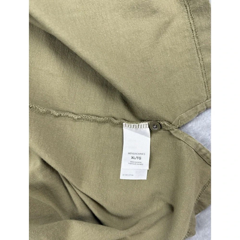 The North Face Polo Shirt Mens XL Green Striped Short Sleeve Cotton Casual